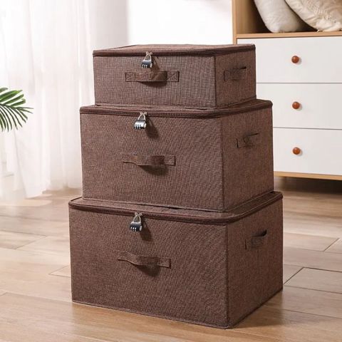 Saxlama üçün səbət 5609, qəhvəyi, 45х35х25 sm — Bakı