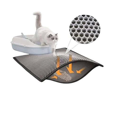Tualet altı xalça Nunbell heyvanlar üçün, 57x37 sm, boz — Bakı