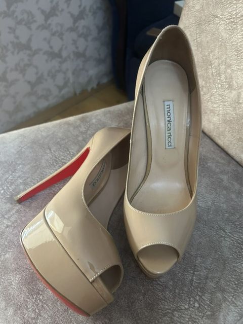 Monica Ricci qadın ayaqqabısı – peep-toe platform stilettolar - Rəng — Mehdiabad