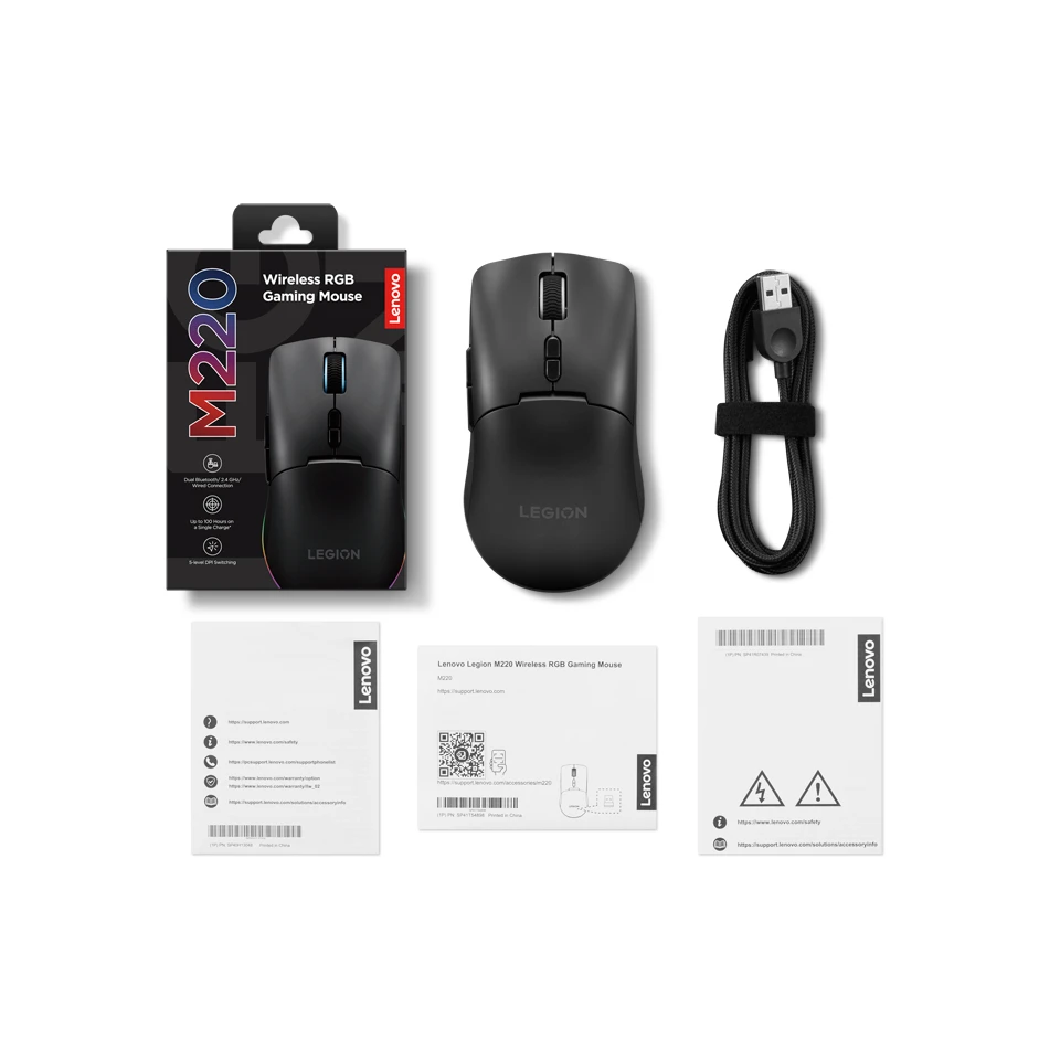 Lenovo Legion M220 Wireless RGB Gaming Mouse (GY51U28359) — Veb kameralar, Bakı (6)