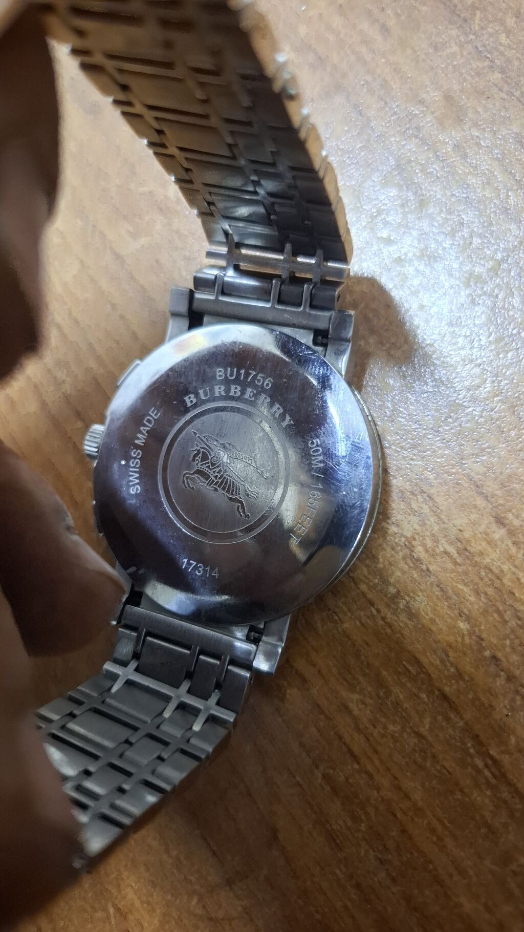 Burberry kişi qol saatı – model BU1756 - Korpus və qayış: tam metal — Qol saatları, Sumqayıt (2)