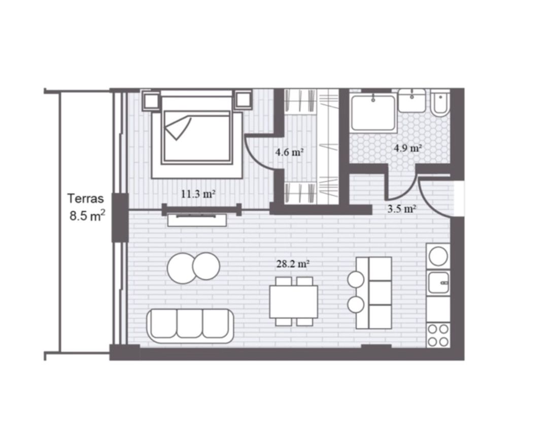 Satılır 2 otaqlı yeni tikili 71 m² — Mənzil, Bakı (3)
