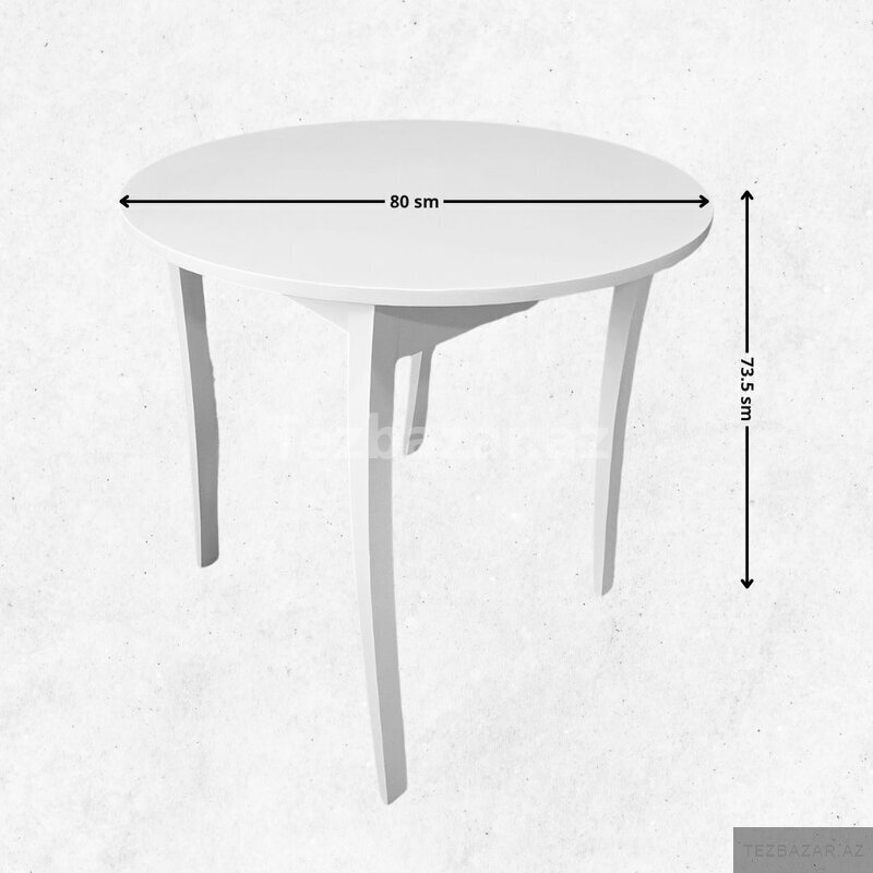 Mini Quatro stol stul dəsti (yumuru) Endirimlə — Mebel, Bakı (5)