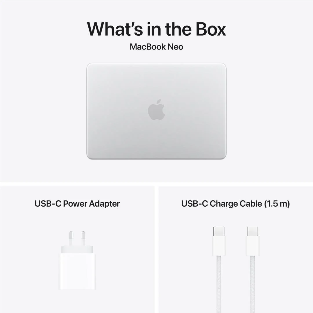 Apple MacBook Neo 13-inch with A18 Pro Chip 8GB/256GB Silver — Apple Macbook, Bakı (3)