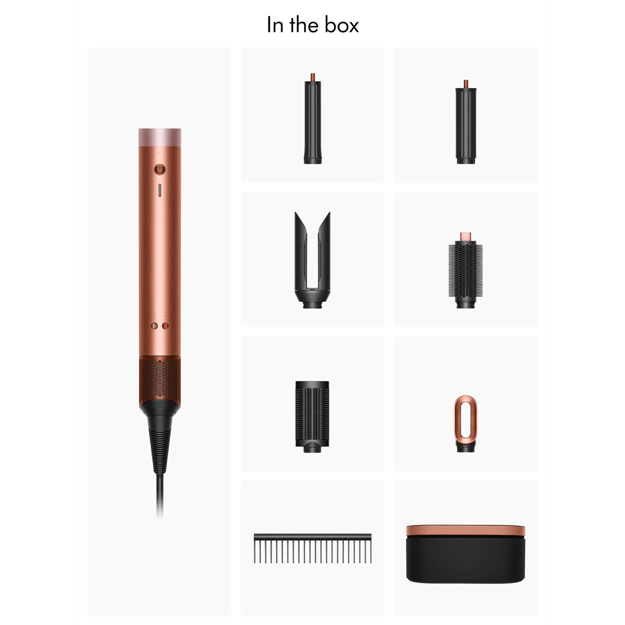 Dyson Airwrap HS09 Co-anda2x™ Multistyler& Dryer Amber Silk/ Pink Champagne — Saç kəsmə maşınları, Bakı (2)