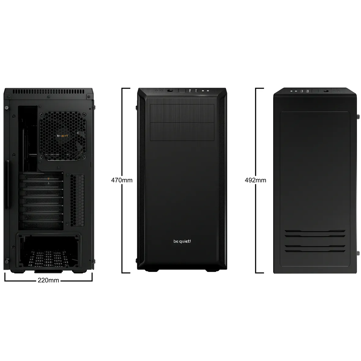 Case be quiet Pure Base 600 Window Black (BGW21) — Korpuslər, Bakı (2)
