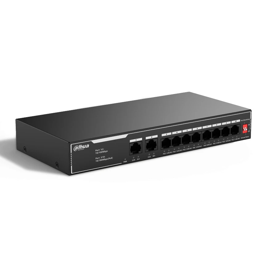 Switch Dahua 8 PoE/10-Port DH-SF1010LP — Bakı