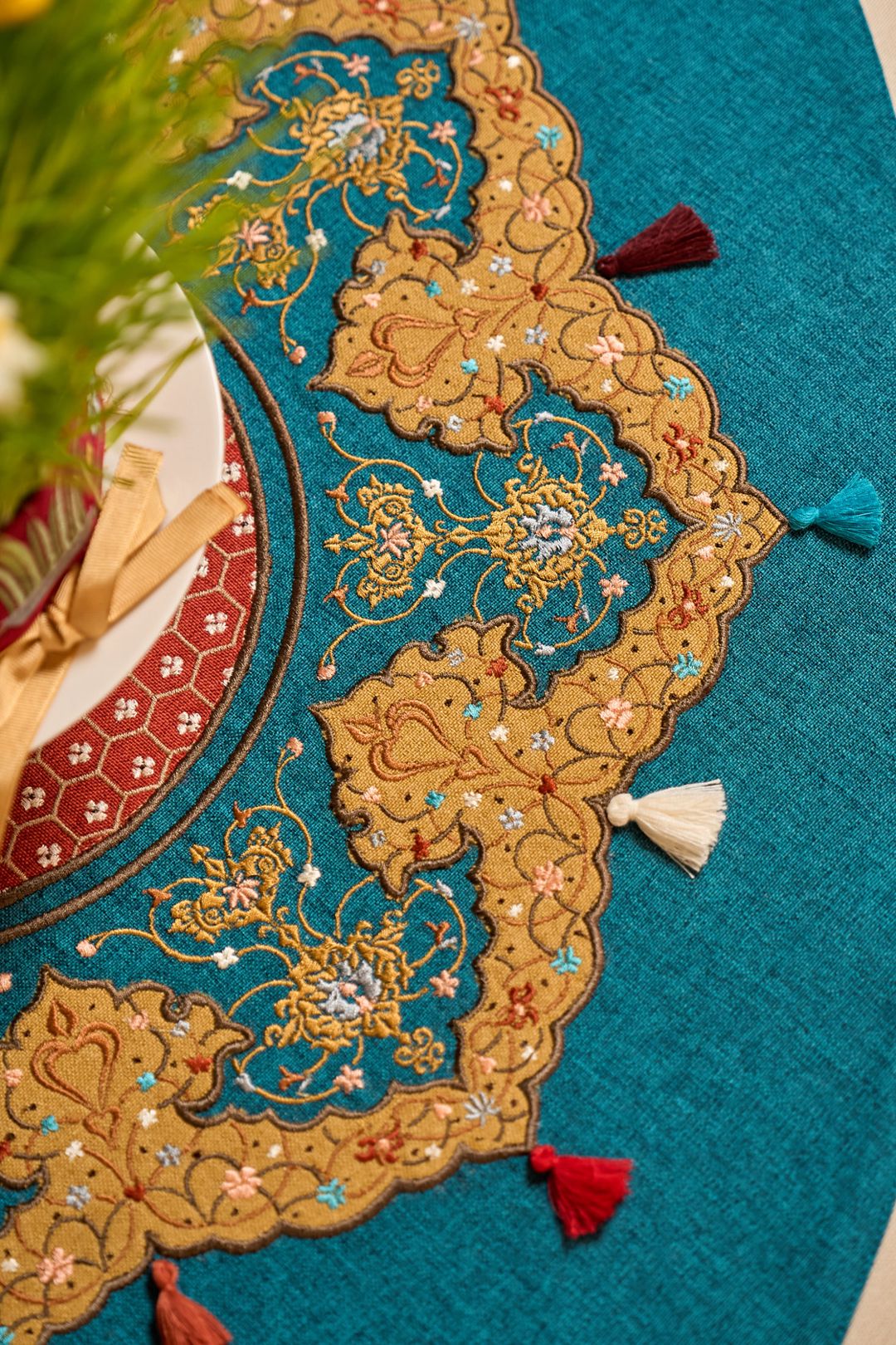 Süfrə-xalça Noor Textile, göy, 70 sm — Mallar, Bakı (2)