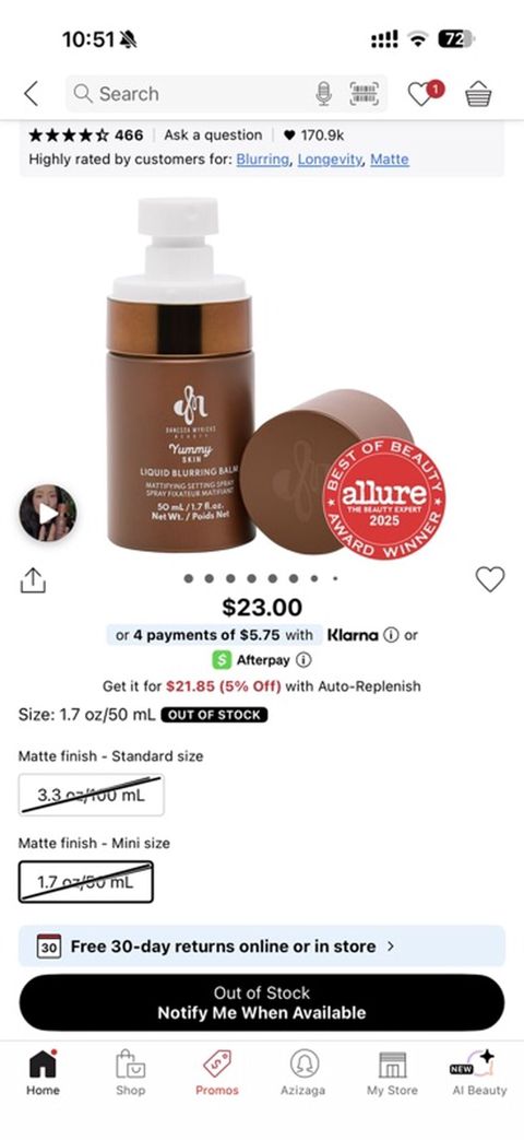 Məhsul: Danessa Myricks Beauty – Yummy Skin Liquid Blurring Balm — Bakı