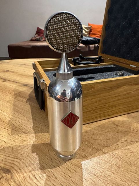 Soyuz 023 Tube Condenser Microphone Az işlənib, çox yaxşı — Bakı