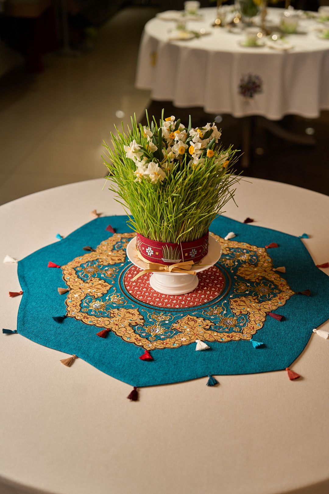 Süfrə-xalça Noor Textile, göy, 70 sm — Mallar, Bakı