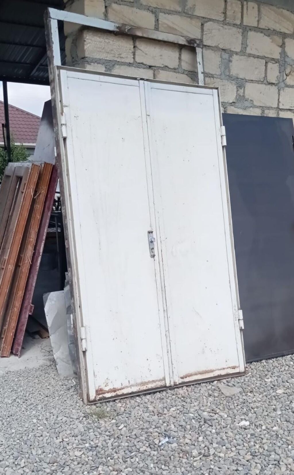 Metalkonstruksiya qapılar – müxtəlif ölçü və modellər - Material — Pəncərələr, qapılar, balkonlar, Gəncə (9)