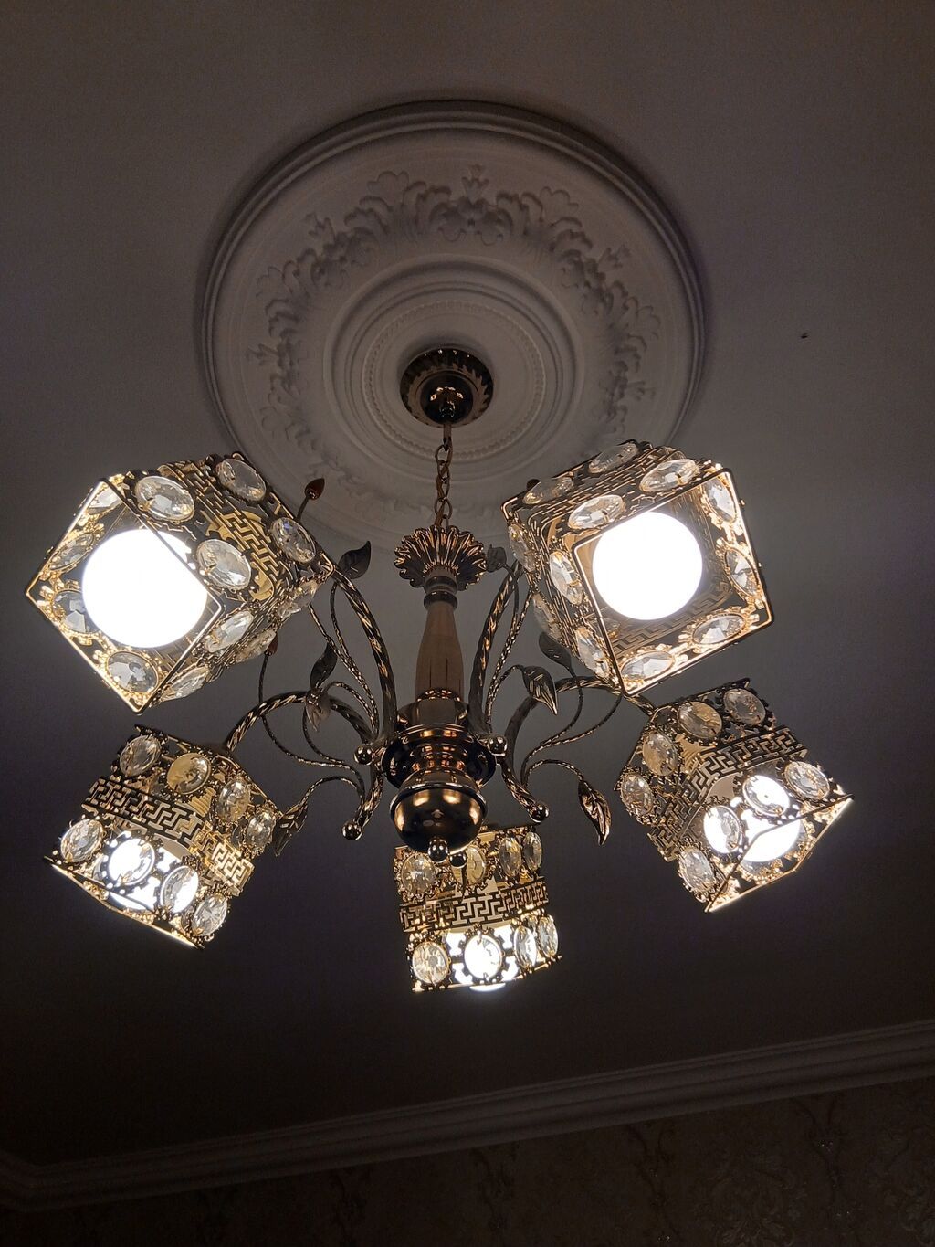 Çılçıraq, 5 lampa, Metal — Tavan is?qlar? v? cilc?raqlar, Bakı
