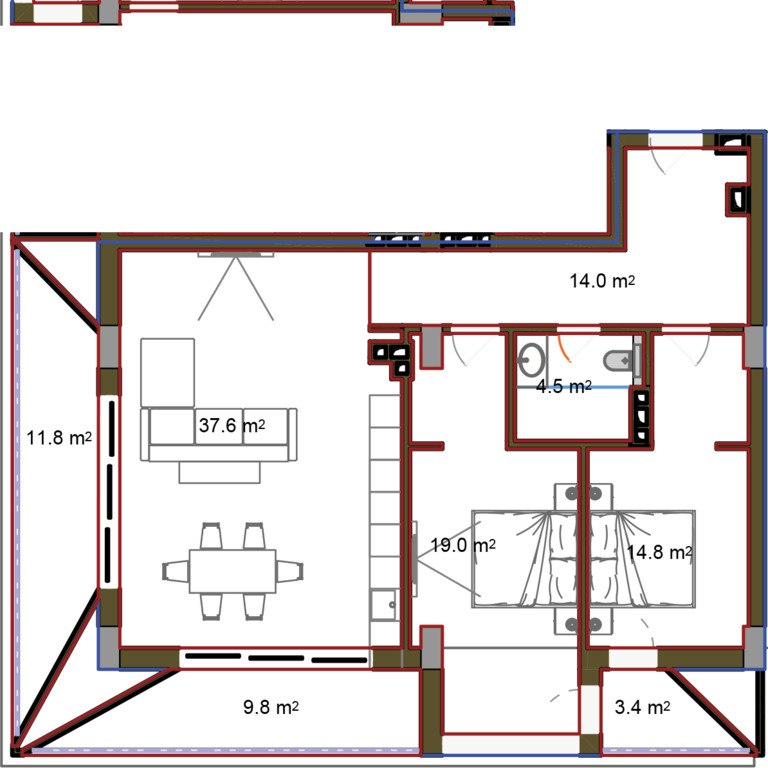 Satılır 3 otaqlı yeni tikili 134.6 m² — Mənzil, Bakı (9)