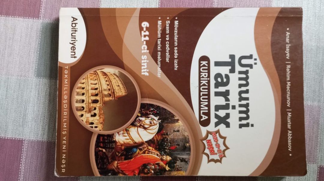 Anar isayev ümumi tarix 2020 2021 — Kitablar və jurnallar, Bakı