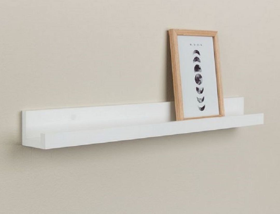 Fotoçərçivələr üçün rəf Jysk Avnede, 60x6x7 sm, MDF/folqa, ağ — Mallar, Bakı (2)