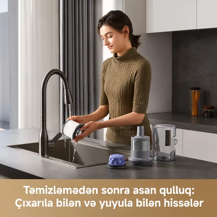 Dreame Cordless Vacuum Cleaner R20 Ultra AquaCycle (VRV57F) — Tozsoran, Bakı (3)