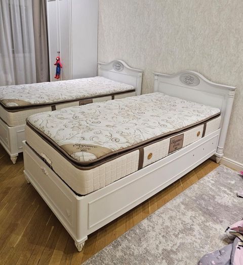İki ədəd çarpayı satılır – birlikdə. - Model: Vpp VM550 X (GÜL) — Bakı