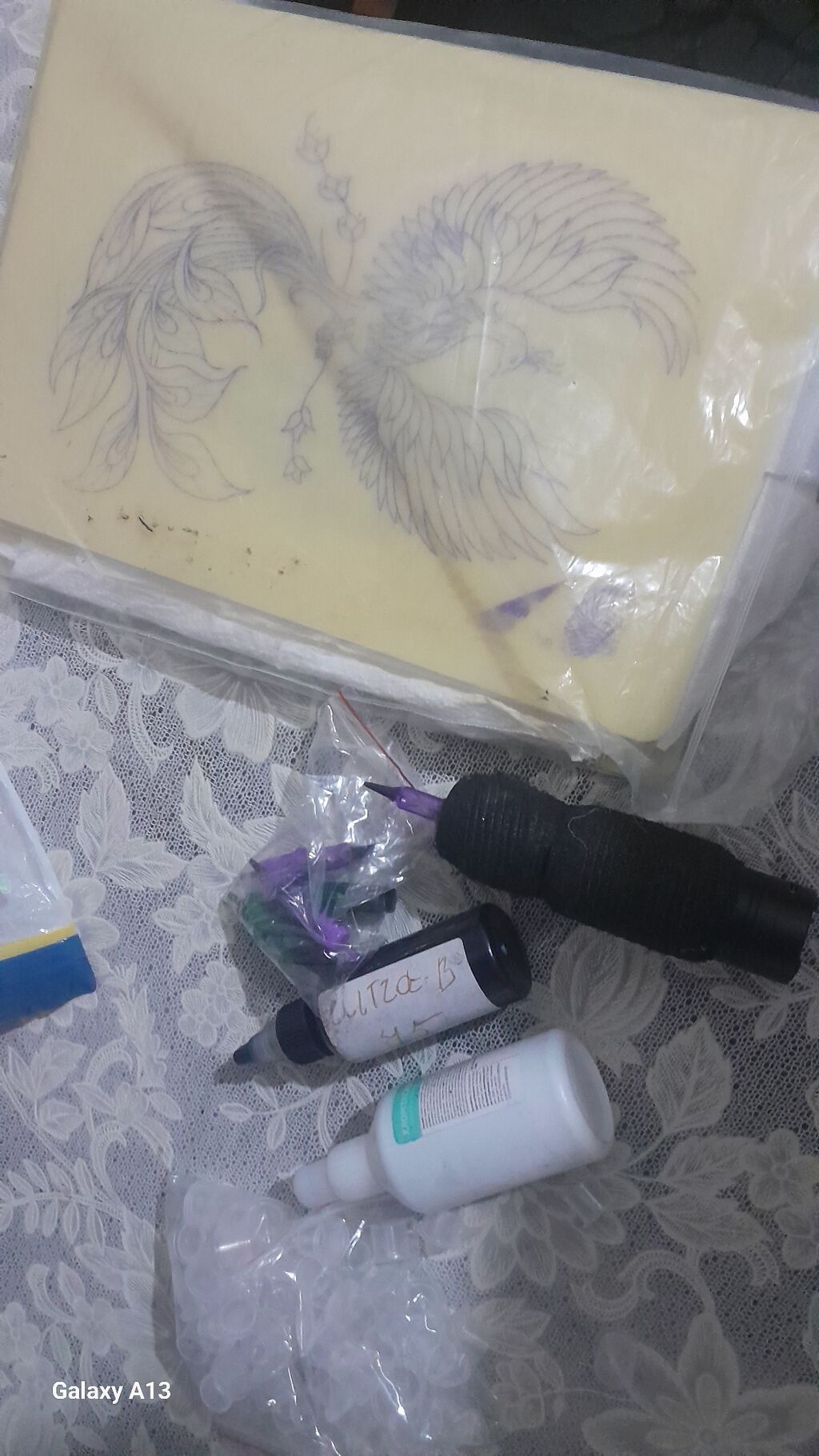 Döymə (tatu) üçün başlanğıc seti hamısi sete daxildir satilir — Dırnaq və ayak qayğısı, Bakı (2)