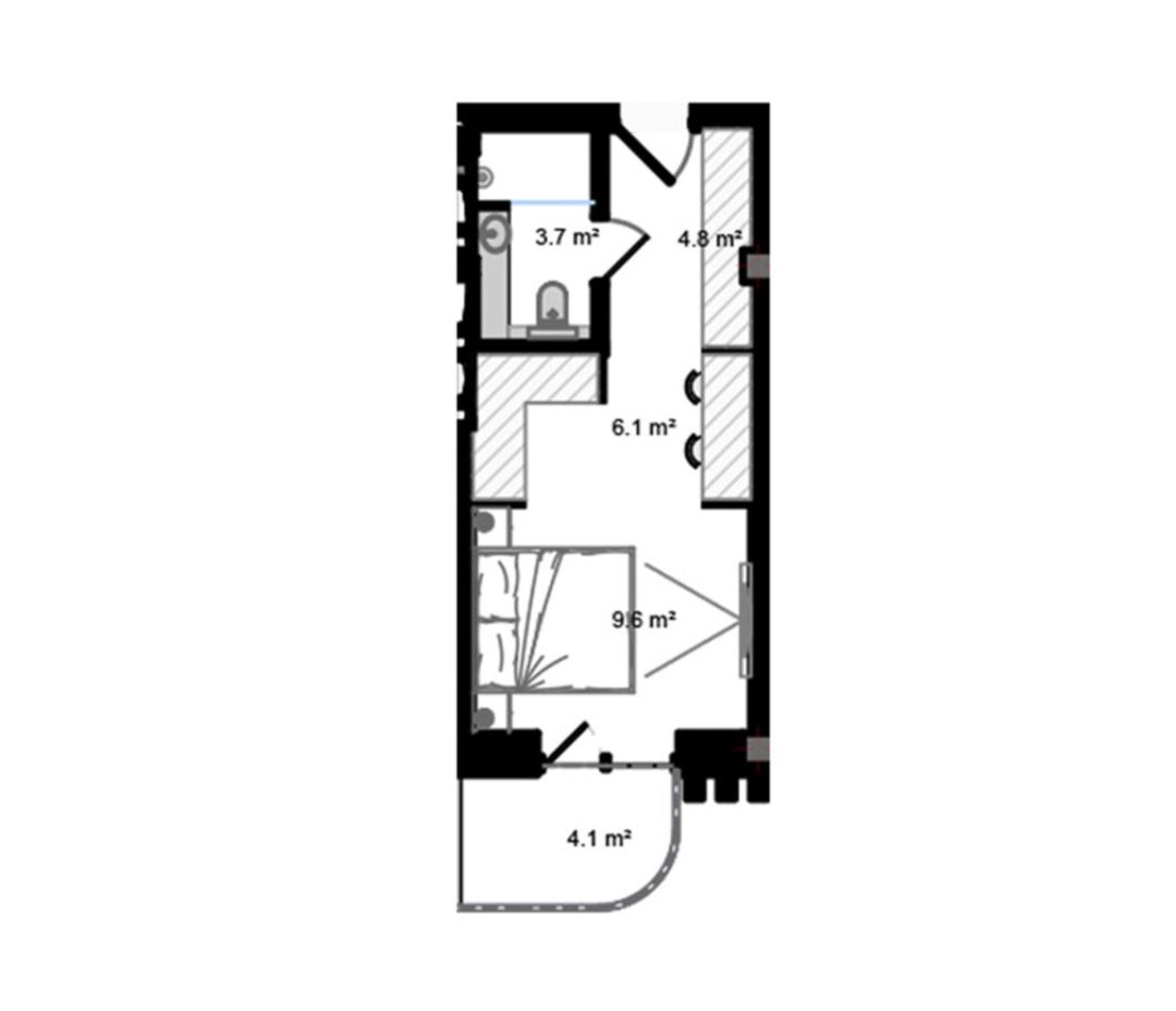 Satılır 1 otaqlı yeni tikili 35.3 m² — Mənzil, Bakı (3)