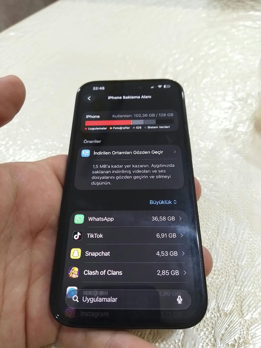 IPhone 15, 128 GB, Black Titanium, Face ID — Apple iPhone, Sumqayıt (3)