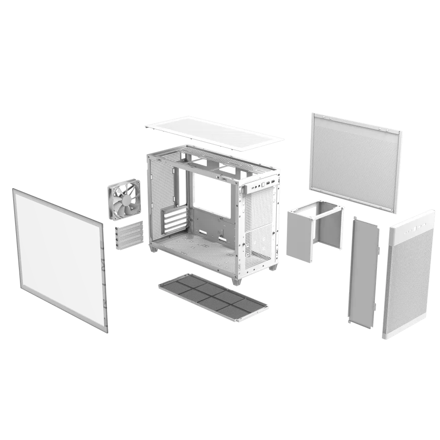 Case ASUS Prıme AP201 Tempered Glass MicroATX White — Korpuslər, Bakı (6)