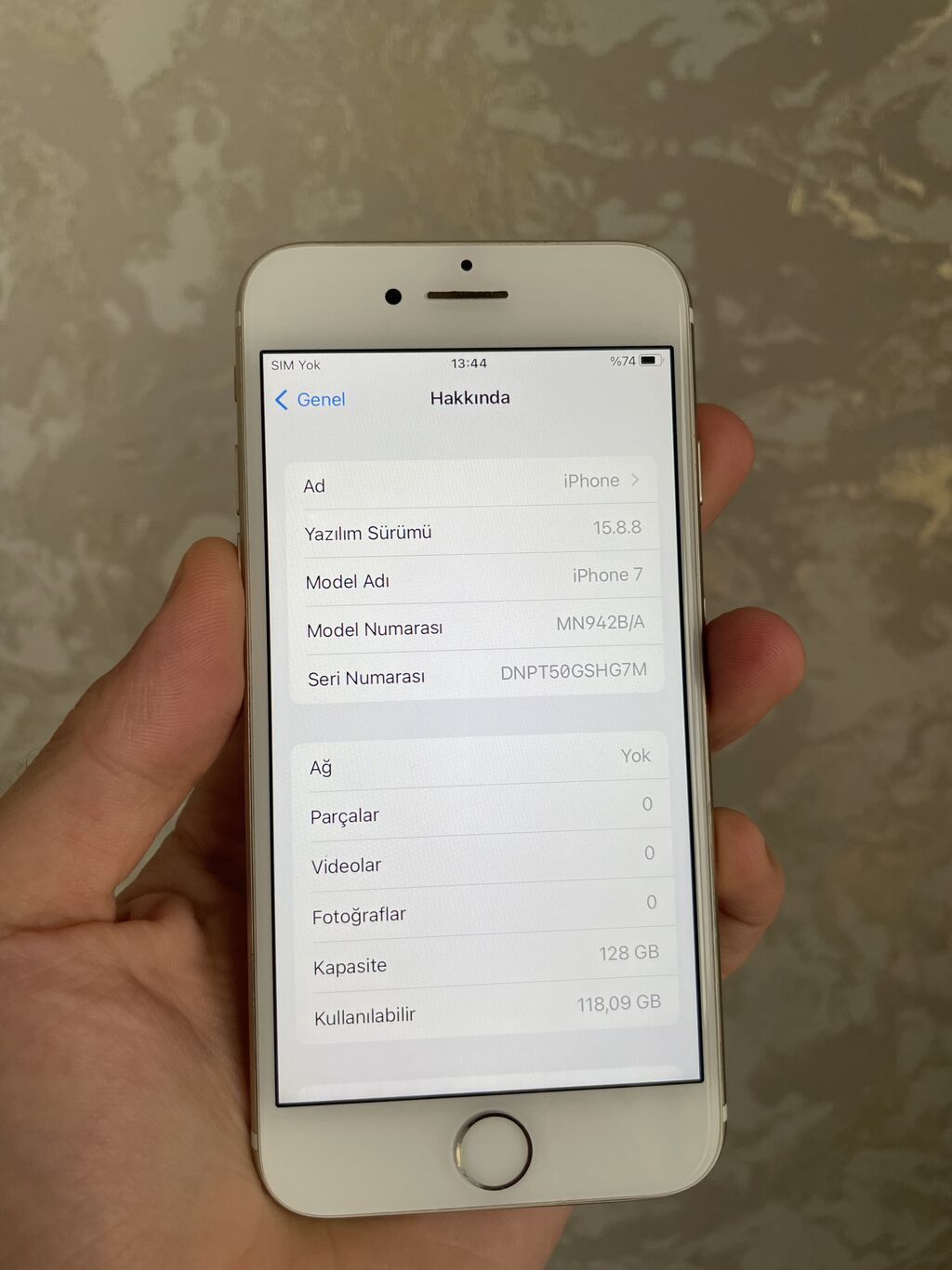 IPhone 7, 128 GB, Qızılı, Barmaq izi — Apple iPhone, Bakı (5)
