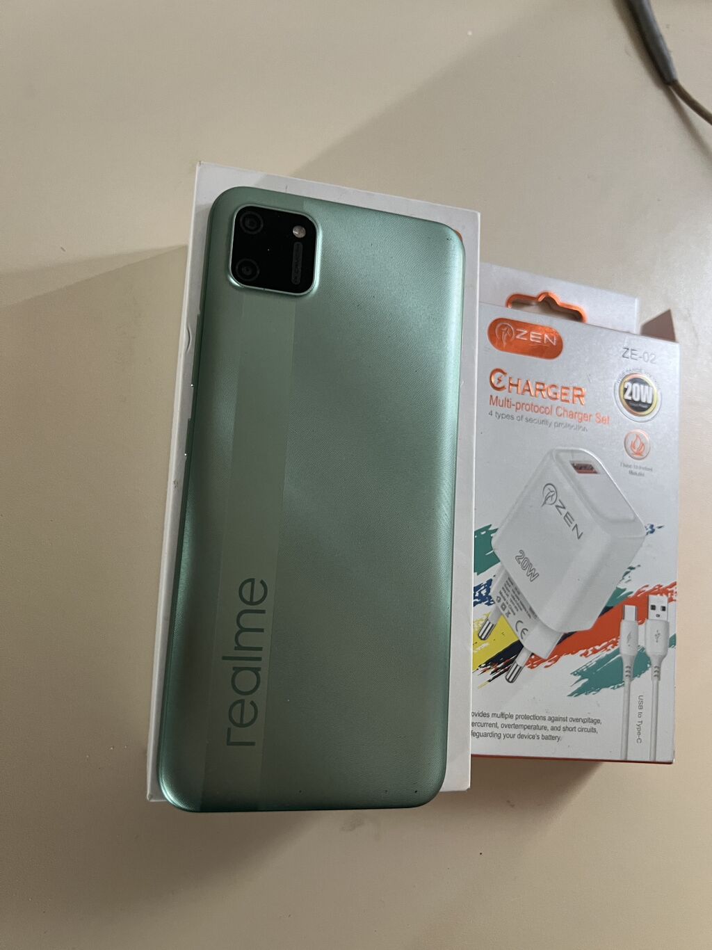 Realme C11 (2021), 32 GB, rəng - Yaşıl, Sensor — Realme, Bakı (6)