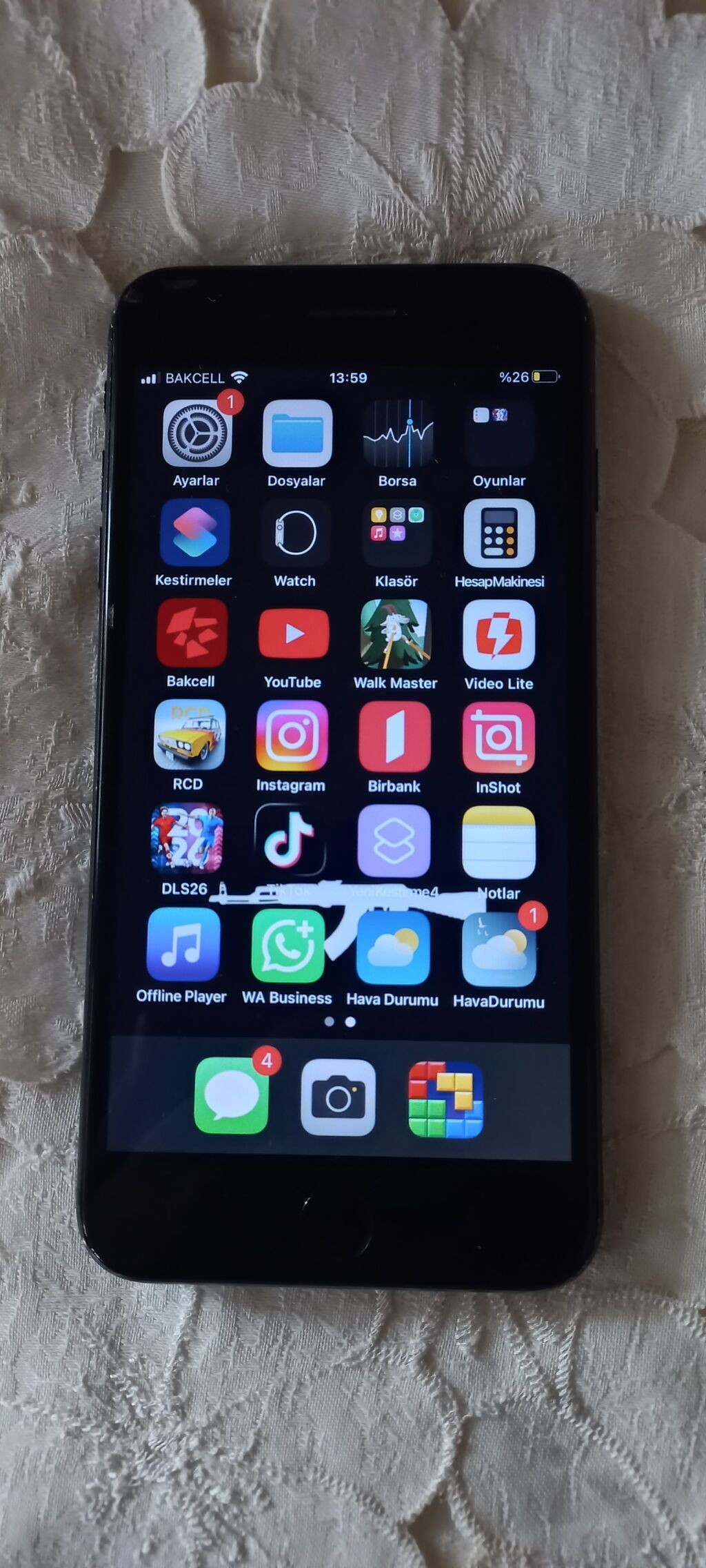 IPhone 7 Plus, Qara, Barmaq izi — Apple iPhone, Goranboy (4)