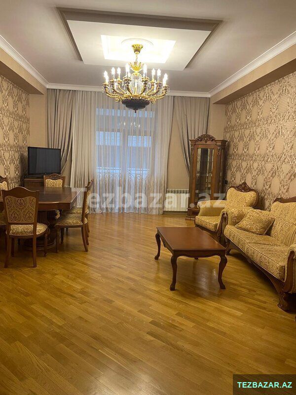 ağ şəhərdə 4 otaqlı mənzil kirayəsi 7/3 — Mənzil, Bakı (8)