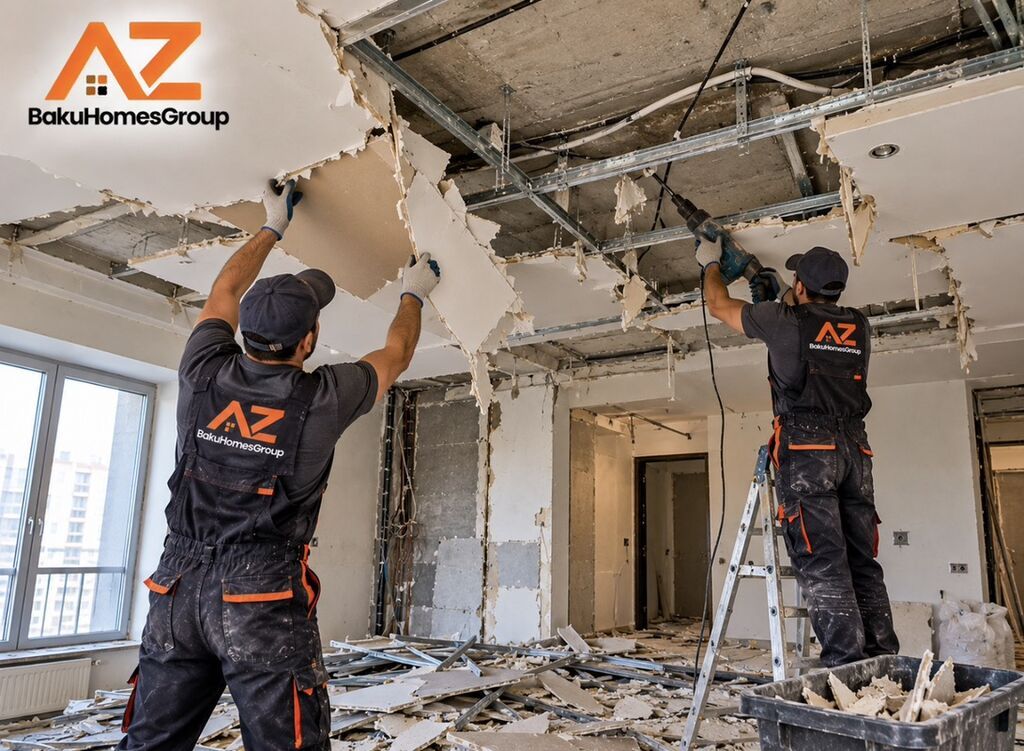 BakuHomesGroup – mənzil və ofislər üçün kompleks təmir–quraşdırma — Təmir xidmətləri, Digah (4)