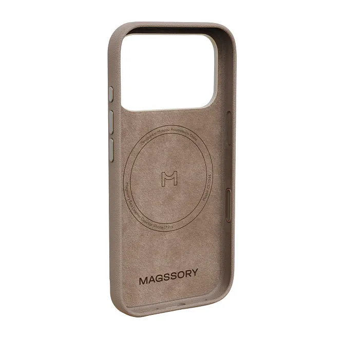 Smartphone case Magssory Eco-Leather Case for iPhone 17 Pro Latte (CLT044l) — Telefonlar və qadjetlər, Bakı (4)