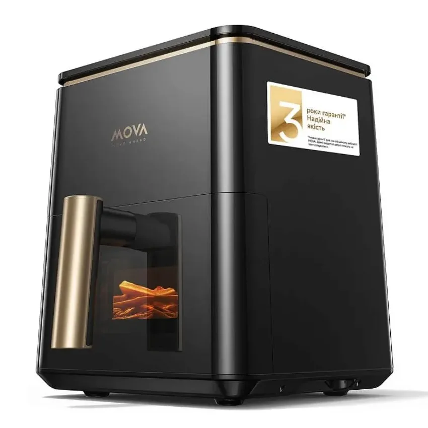Mova Air Fryer Metalish AF10 Pro Black — Soba və qrillər, Bakı (5)