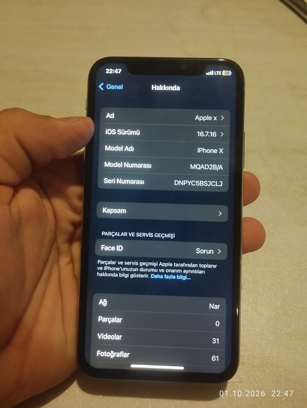IPhone X, Ağ, Simsiz şarj — Apple iPhone, Digah (7)