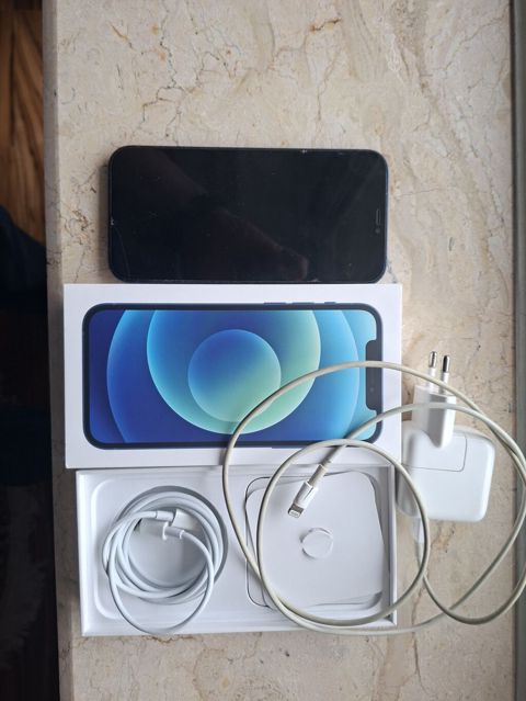 IPhone 12, 128 GB, Mavi, Face ID — Bakı