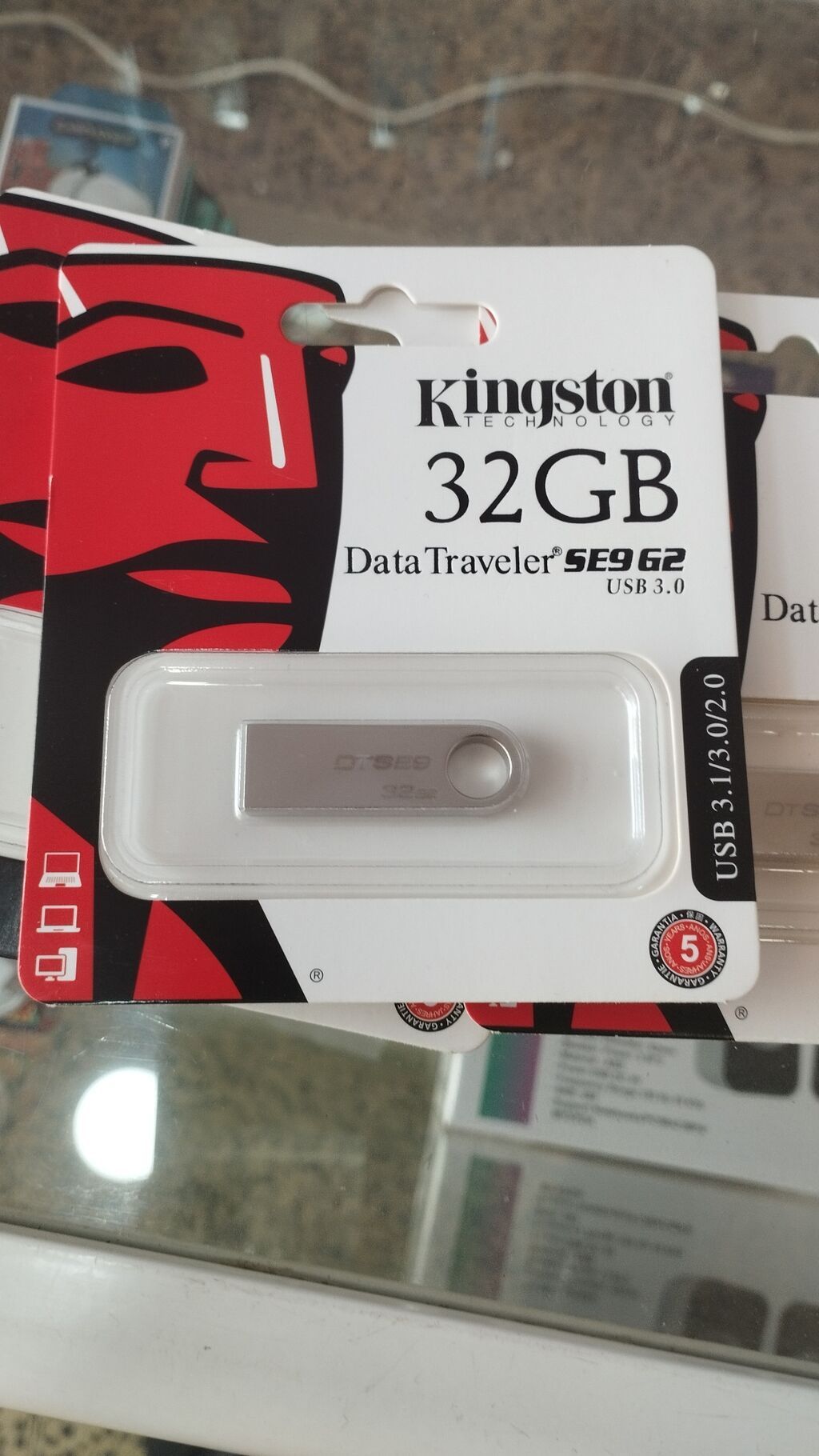 Flash kart Kingston, 32 GB, USB 3.0, Yeni — USB fləş yaddaş, Digah
