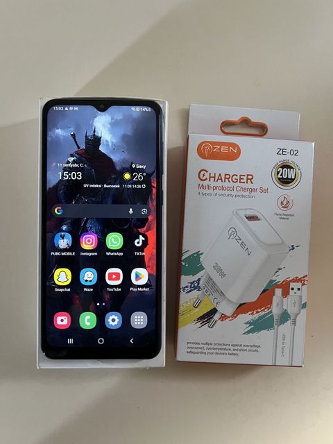 Samsung Galaxy A02, 32 GB, rəng - Mavi, Sensor — Bakı