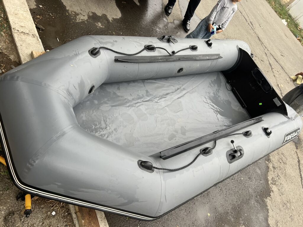 Fregat şişmə qayıq - Rəng: boz - Material: möhkəm PVC, çoxbölməli — Hovuzlar, Goranboy (2)