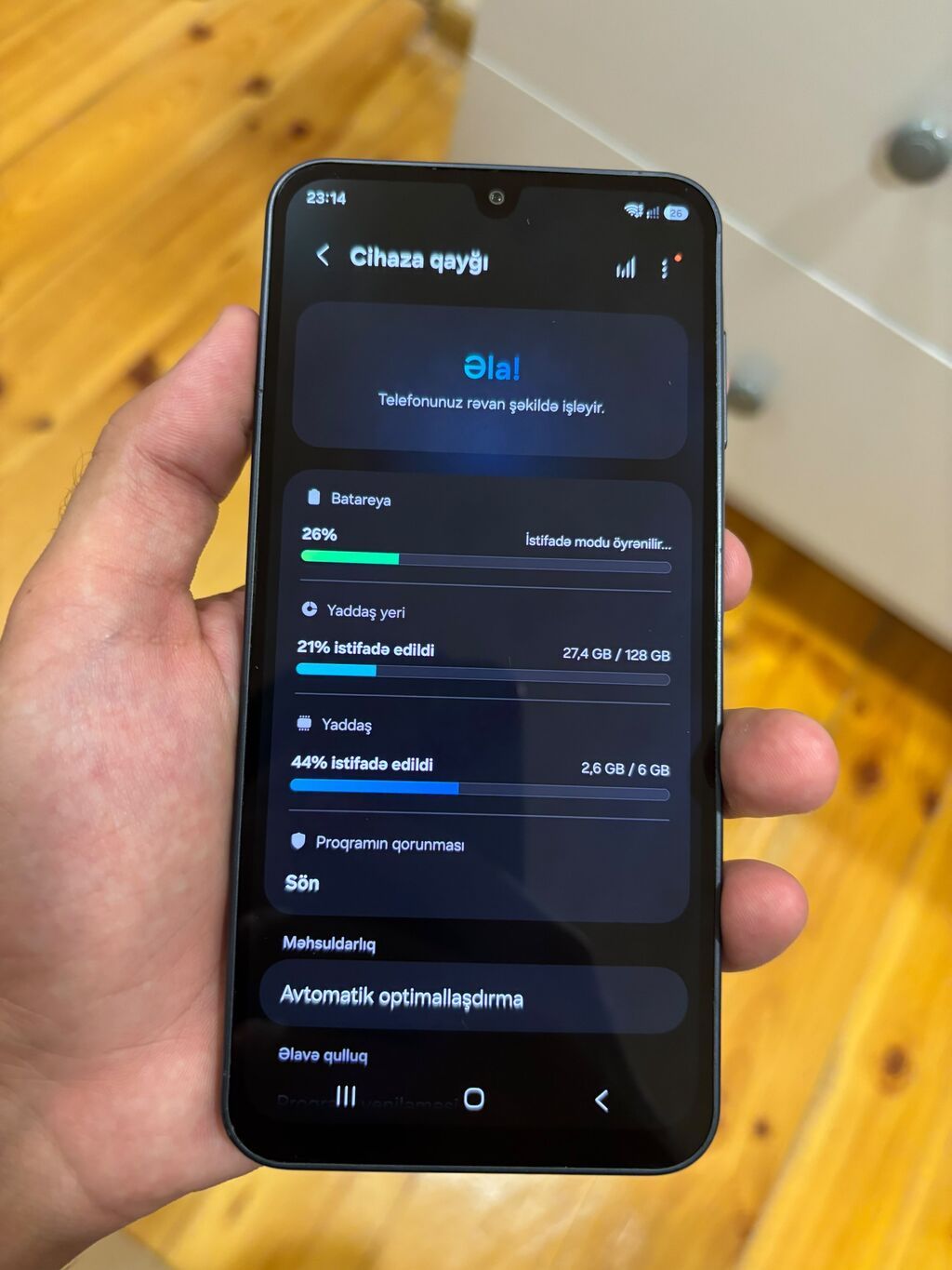 Samsung Galaxy A16, 128 GB, rəng - Qara, Barmaq izi — Samsung, Mingəçevir (4)