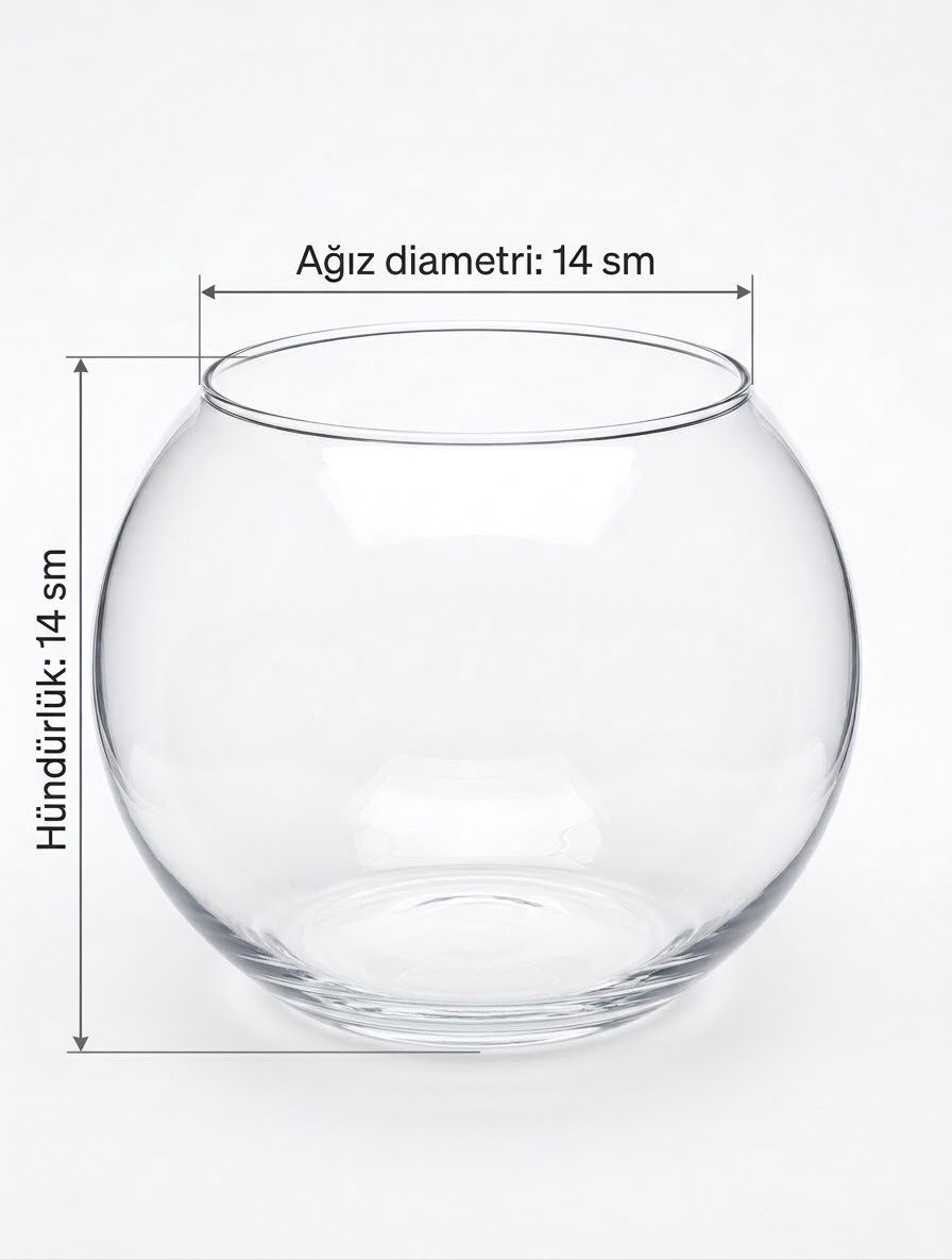 Akvarium, dairəvi, şəffaf, 2.8 l — Mallar, Bakı (2)