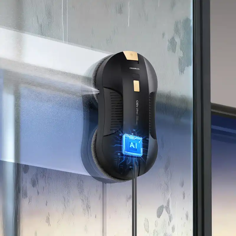 Deerma Window Cleaning Robot DEM-C50s Ultra — Pəncərə və döşəmə yuyucu, Bakı (7)