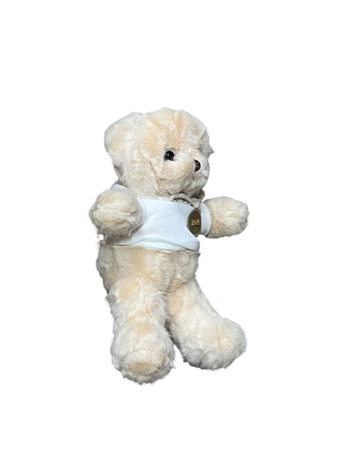 Yumşaq oyuncaq FSY-12054, peluş, ağ/bej, 35 sm — Bakı