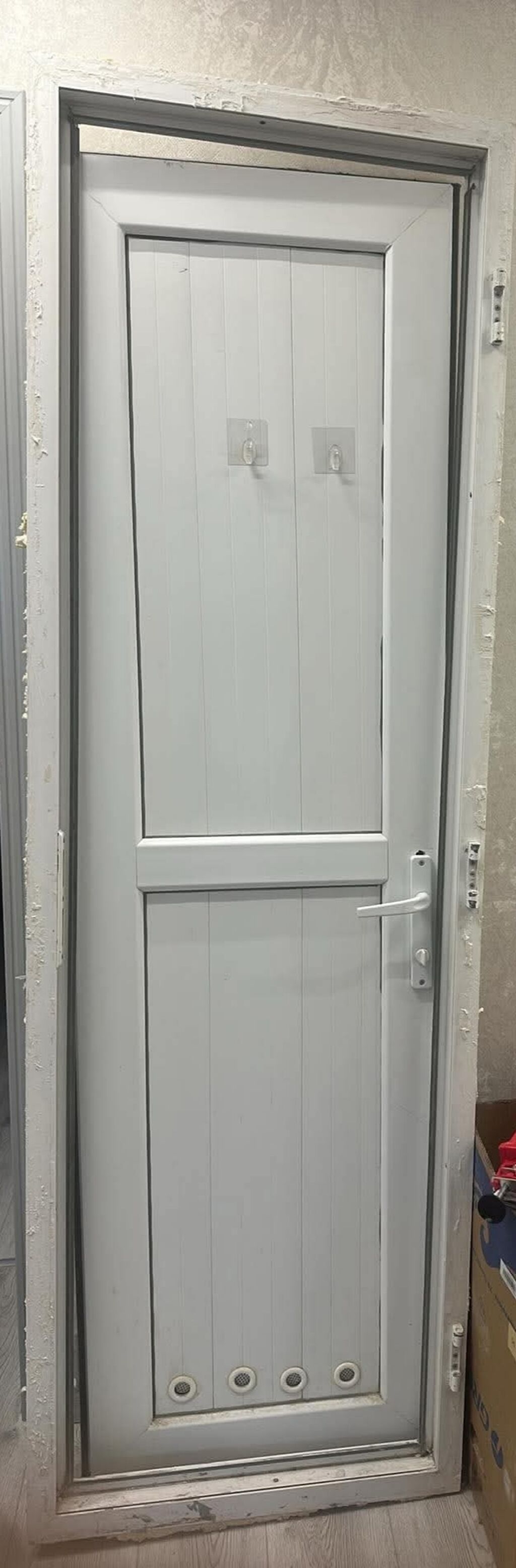 Plastik (PVC) giriş/qapı sistemi eni 66,5 uzunu 2,10 - Material: ağ — Pəncərələr, qapılar, balkonlar, Bakı