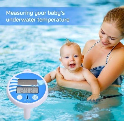Rəqəmsal hovuz termometri, üzən, günəş enerjili, LCD displey, 0°C-50°C - prl_0387 — Mallar, Bakı (2)