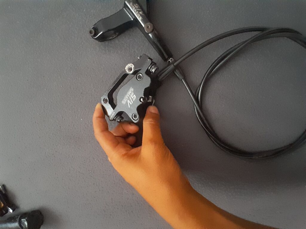 Velosiped üçün hidravlik tormuz 2piston yaği yoxdu arxaa — Ehtiyat hissələri və aksesuarlar, Masazır (3)