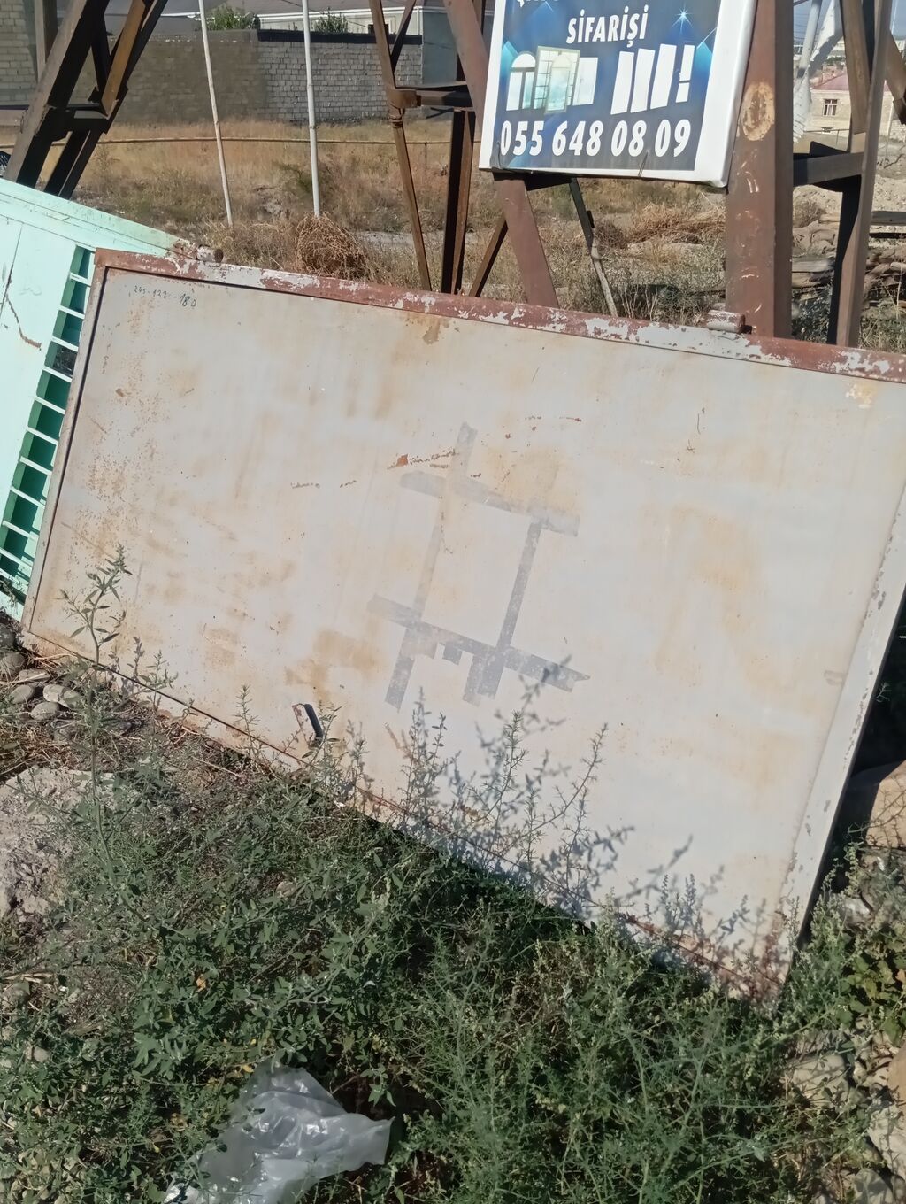 Metalkonstruksiya qapılar – müxtəlif ölçü və modellər - Material — Pəncərələr, qapılar, balkonlar, Gəncə (2)