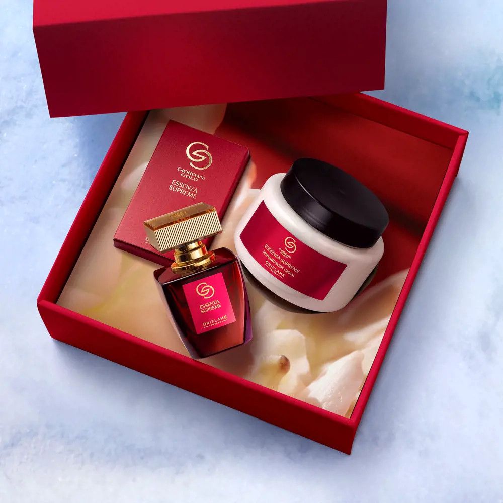 Oriflame Giordani Gold Essenza Supreme qadınlar üçün ətir dəsti (ətir suyu 50 ml + bədən kremi 250 ml) — Mallar, Bakı (2)