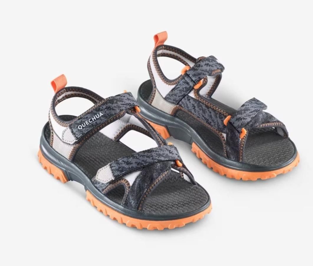 Oğlanlar üçün səndəllər Decathlon Quechua 8927787, boz, parça, ölçü 28-29 — Mallar, Bakı
