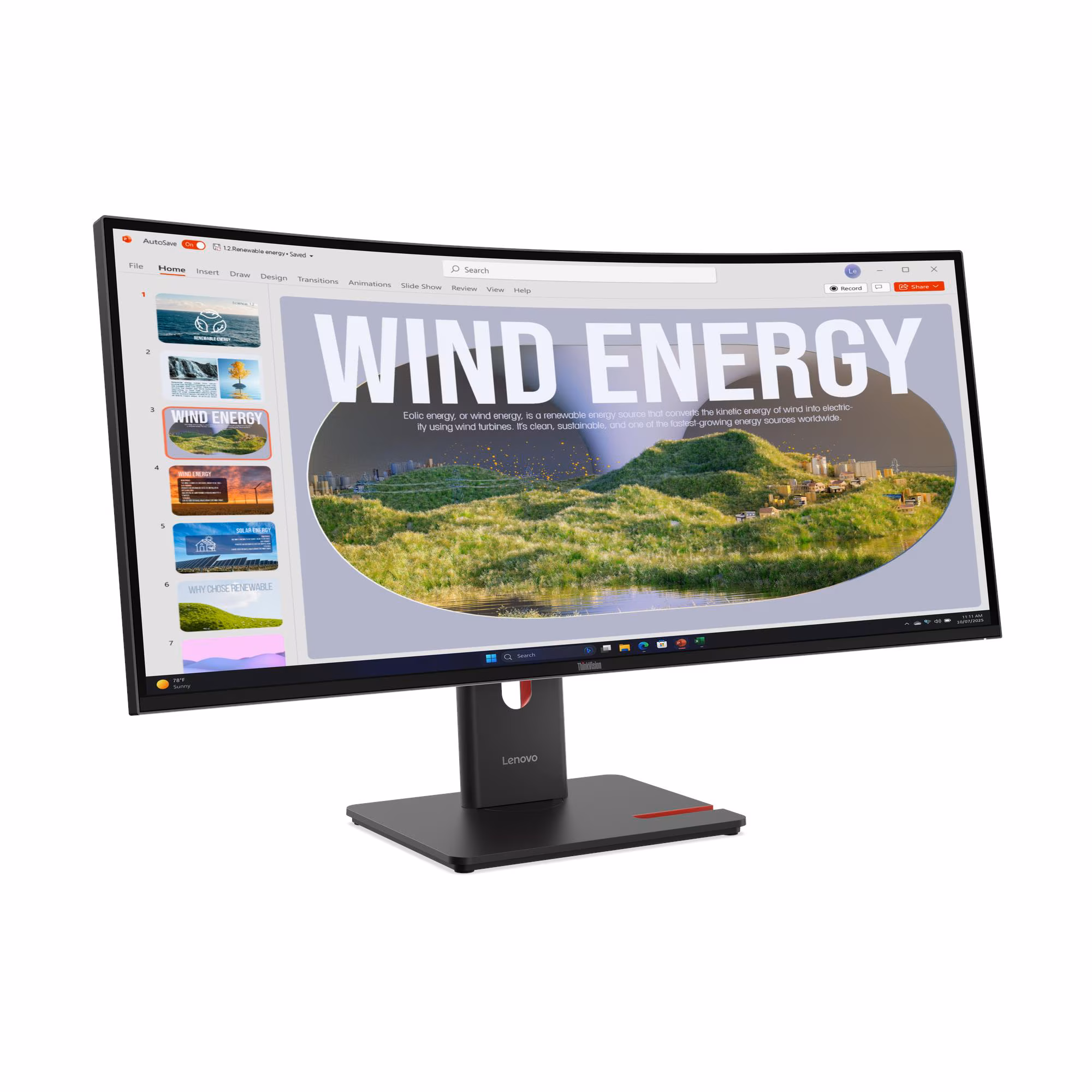 Monitor Lenovo ThinkVision T34WD-40/ 34" (3440x1440) Wled/ 120Hz/ Tilt, Swivel, Height Adjust Stand (64AEGAR1EU) — Bakı