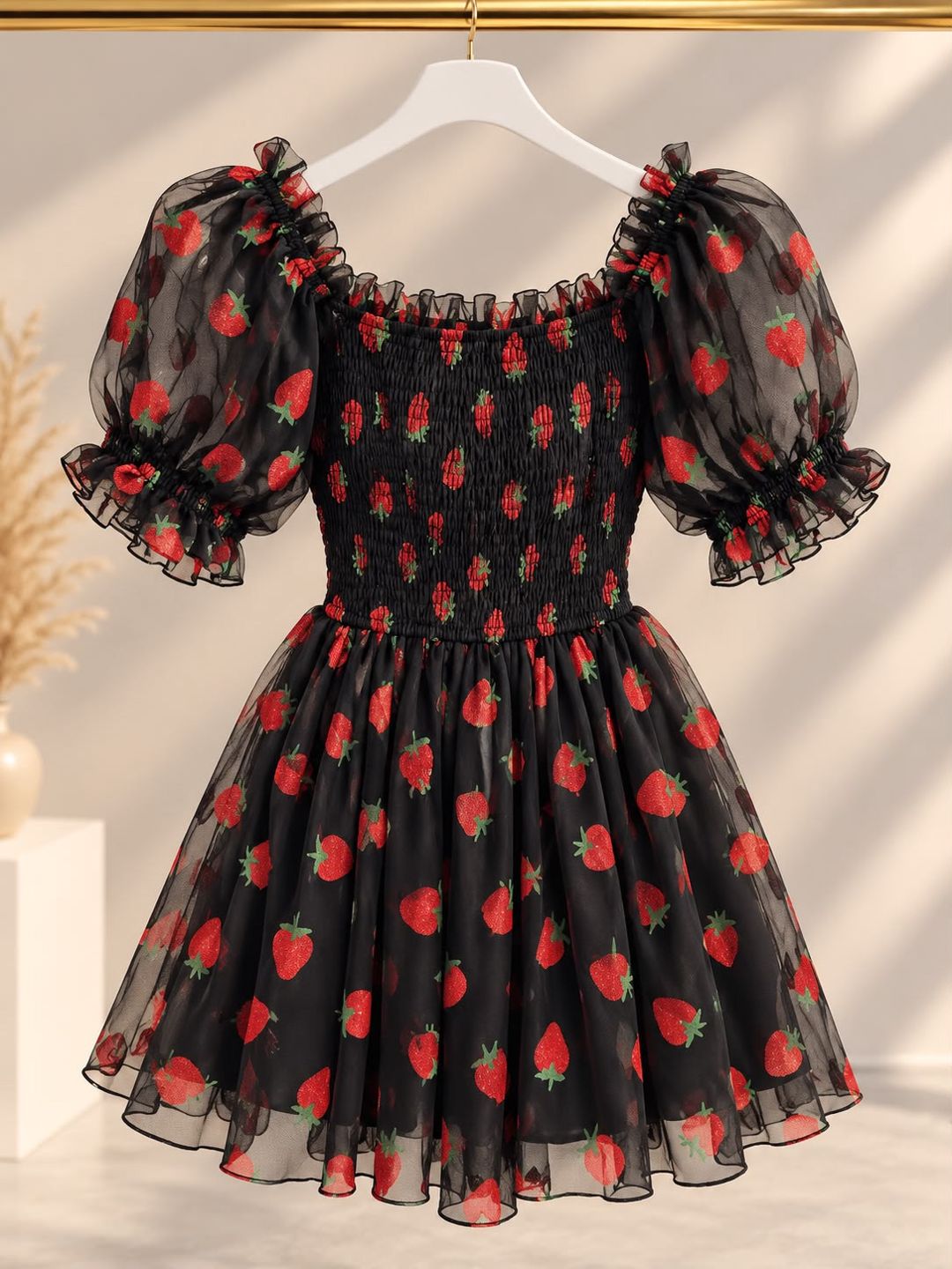 A-siluet don 9544, qara/qırmızı, tül, ölçü One size — Mallar, Bakı (2)